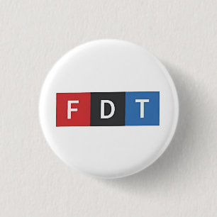 Diskreta anti-trumpy FDT Anti-Maga-demokrater Knapp