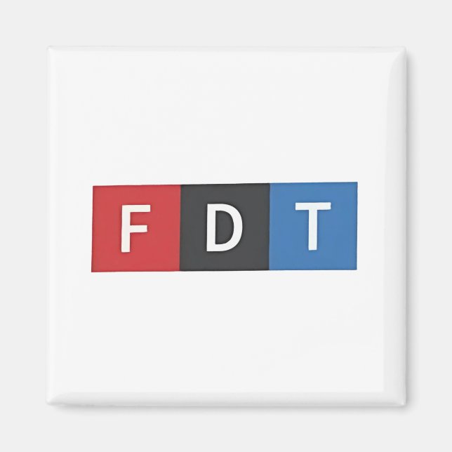 Diskreta anti-trumpy FDT Anti-Maga-demokrater Magnet (Framsidan)