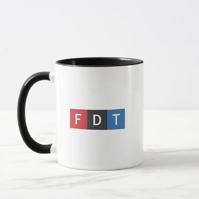 Diskreta anti-trumpy FDT Anti-Maga-demokrater Mugg (Vänster)