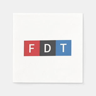 Diskreta anti-trumpy FDT Anti-Maga-demokrater Pappersservett