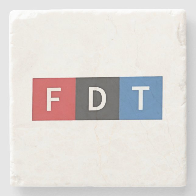 Diskreta anti-trumpy FDT Anti-Maga-demokrater Stenunderlägg (Framsidan)