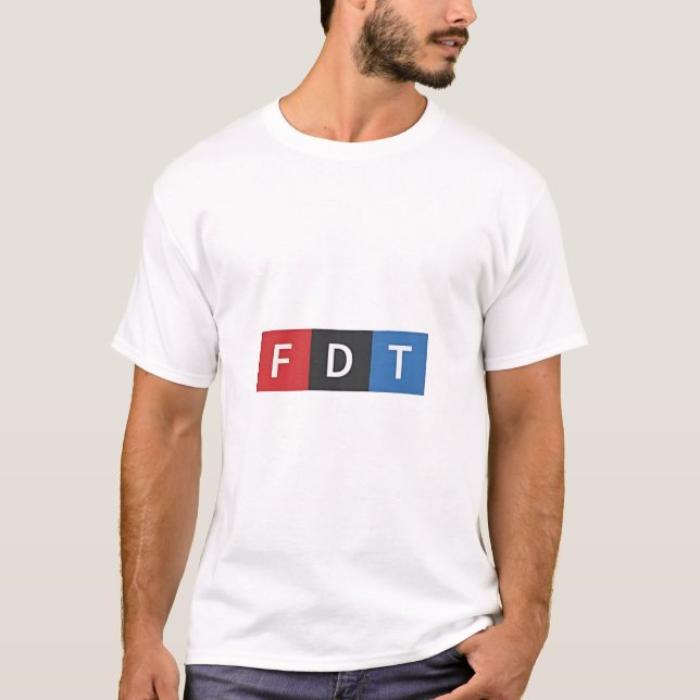 Diskreta anti-trumpy FDT Anti-Maga-demokrater T Shirt (Framsida)