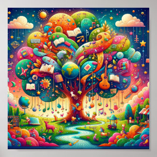 Diskreta frågor: Learning Träd Poster för barn
