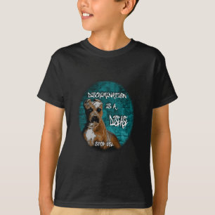 Diskriminering är en sjukdom, Pitbull Anti BSL T-shirt