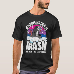 Diskriminering är Sopor Opossum Bisexual Pride Bi T Shirt
