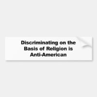 Diskriminering av religionen är antiamerikansk