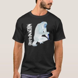diskriminering "schimpans" (den mörka skjortan) t-shirt