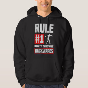 Diskus som kastar diskussioner om tunnare spår och hoodie