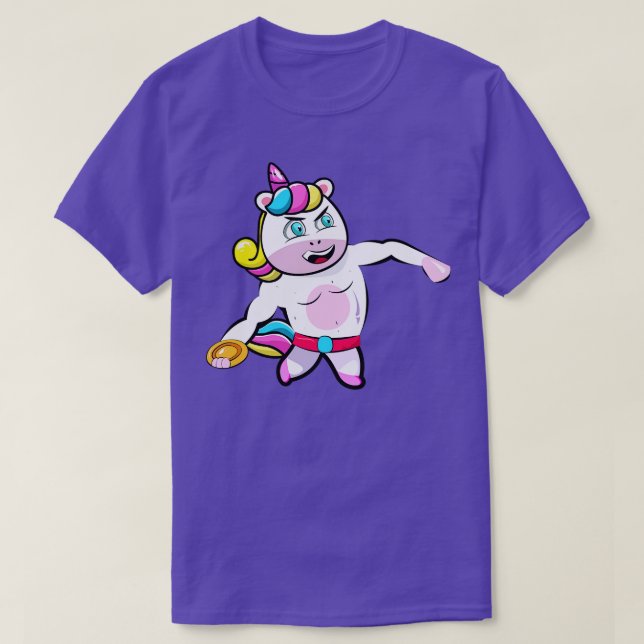 Diskus tröskare Unicorn T Shirt (Design framsida)
