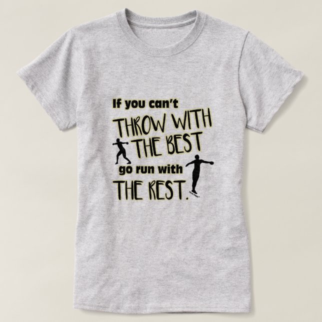 Diskuskast med bäst kvinna skjorta t-shirt (Design framsida)