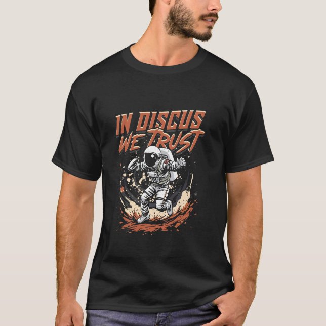 Diskuskastning I Diskus Litar Vi På T Shirt (Framsida)