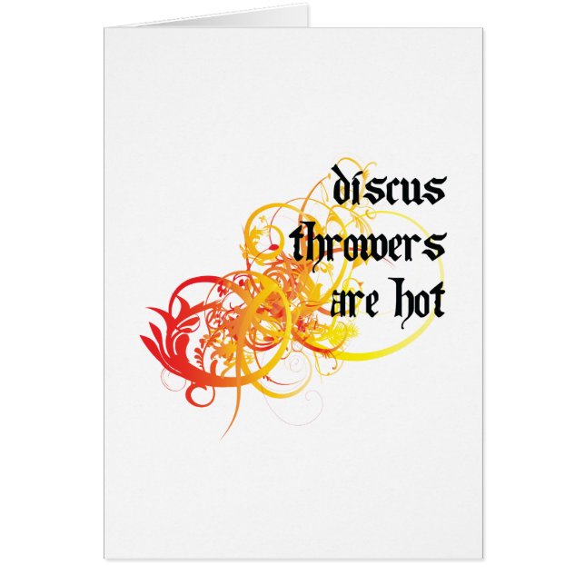 DiskusThrowers hoas Hälsningskort (Framsidan)