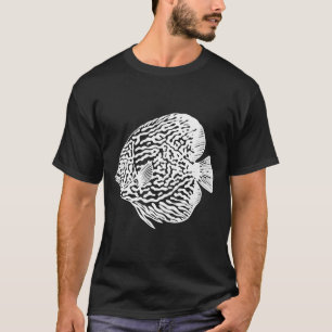 Diskutera fiskkonst av fisk från Bläck Teckning på T Shirt
