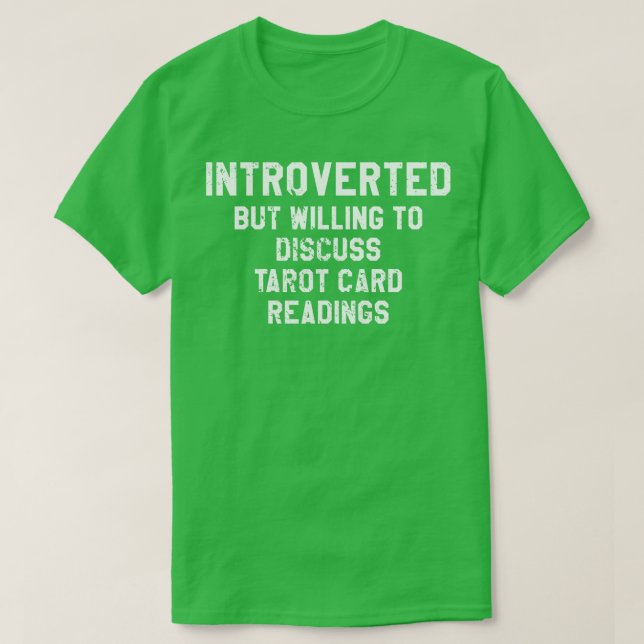 Diskutera Tarot d Reading T Shirt (Design framsida)