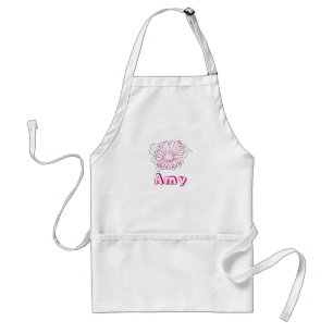 Disline art - fuchsia daisy, Amy coloring apron Förkläde