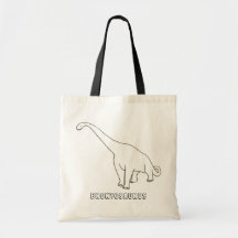 Disline Art Teckning - Brontosaurus, tote bags
