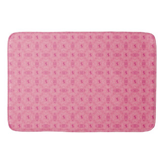 Dismal Pink Bath Mat Cowgirl Bandana Horses Badrumsmatta