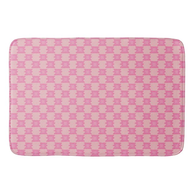 Dismal Pink Bath Mat Southwestern Western Boho Badrumsmatta (Framsidan)