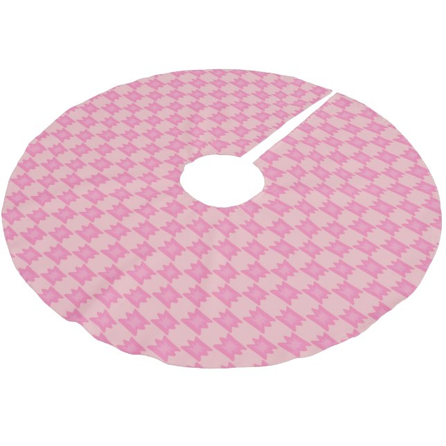 Dismal Pink Tree Skirt Southwestern Western Boho Julgransmatta Borstad Polyester (Vinklad)