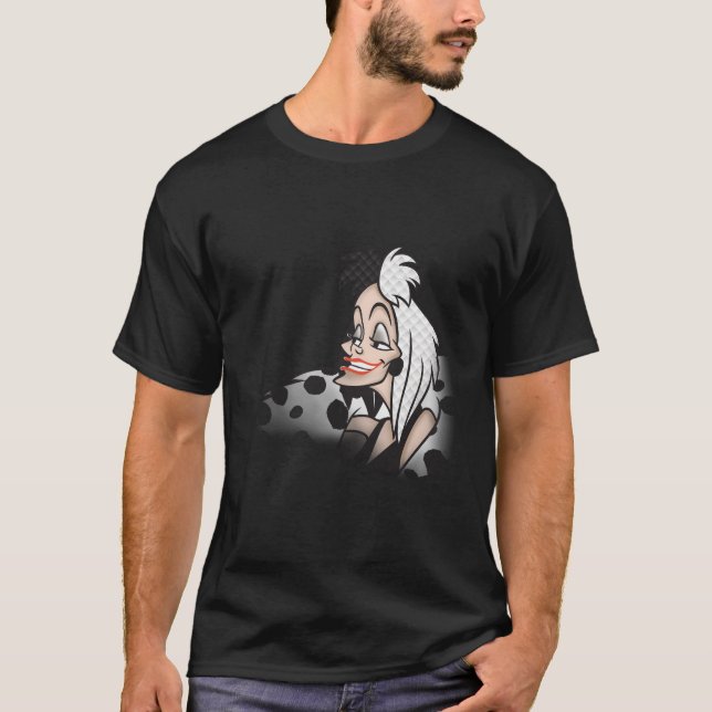 Disney101 Dalmations Evil Cruella T Shirt (Framsida)