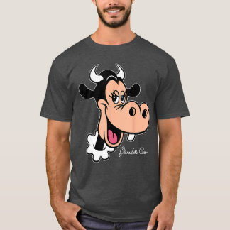 Disney Clarabelle Cow Stort Ansikte Retro Karaktär T Shirt