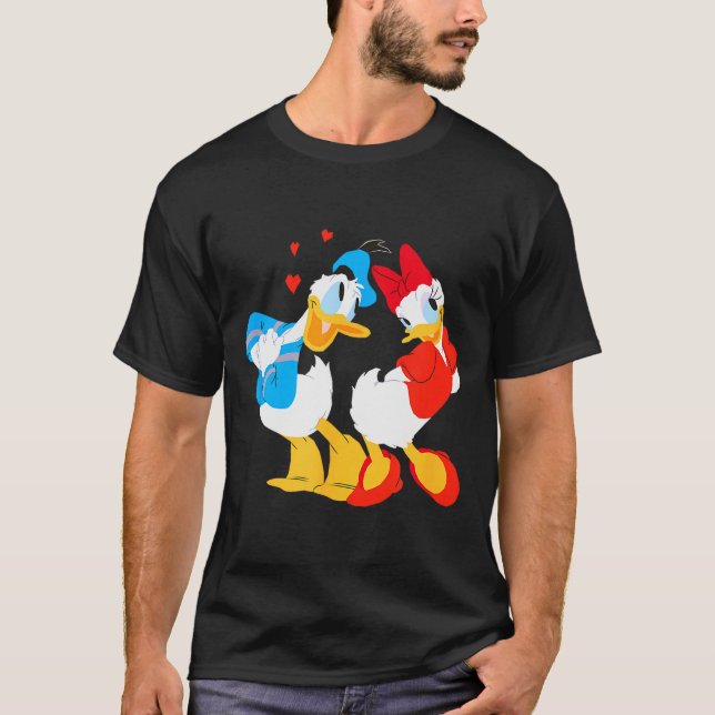 Disney Donald And Daisy Sweethearts Valentine’s Da T Shirt (Framsida)