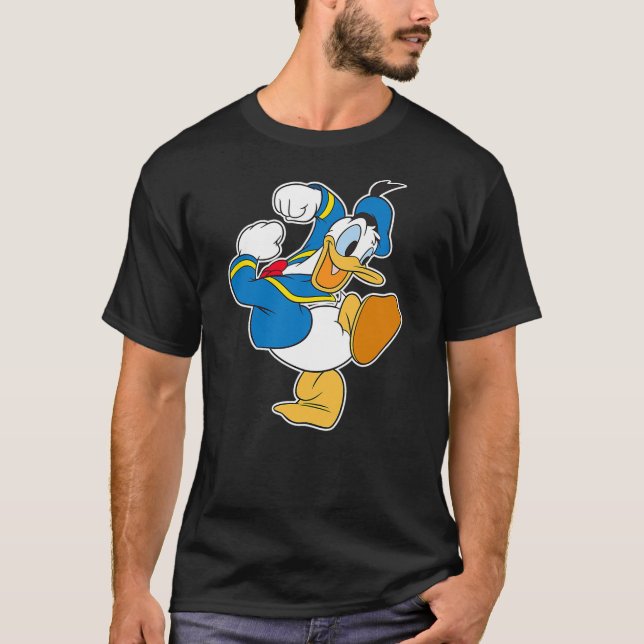 Disney Donald Duck Ready To Go T Shirt (Framsida)