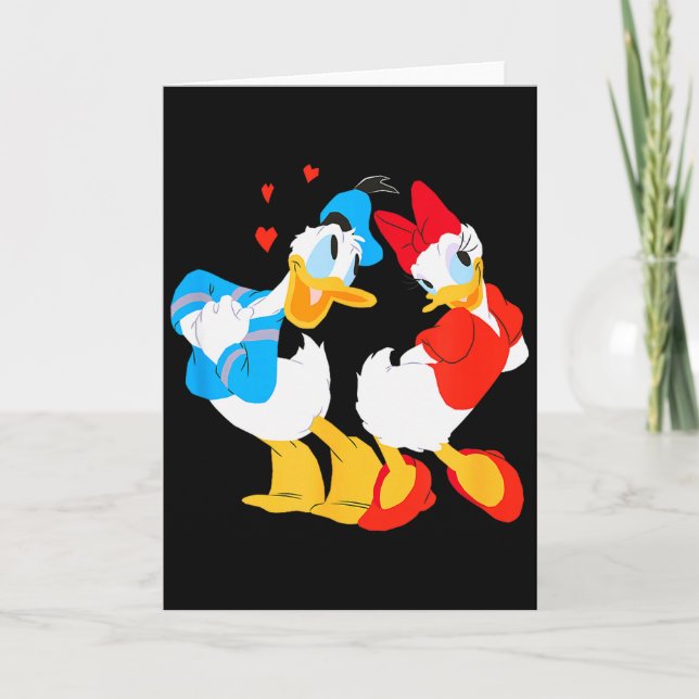 Disney Donald och Daisy Sweethearts Alla hjärtans  Kort (Framsida)