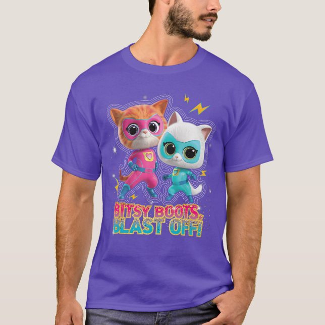Disney Junior SuperKitties Ginny och Bitsy Boots B T Shirt (Framsida)