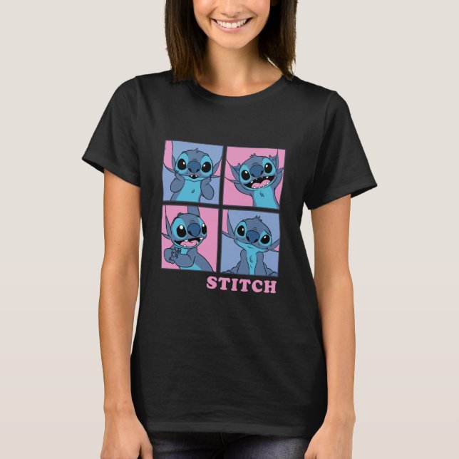 Disney Lilo & Stitch Comic Panel Expressions T Shirt (Framsida)