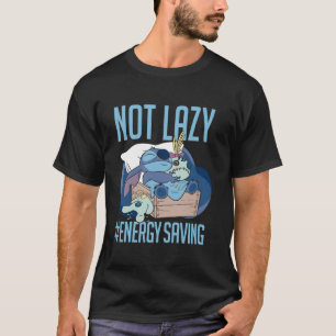 Disney Lilo Stitch, inte Lazy Energy Saving T Shirt