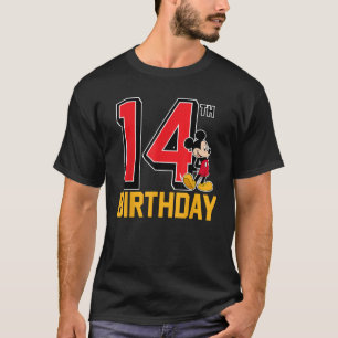 Disney Mickey 14:e födelsedag Standard T Shirt