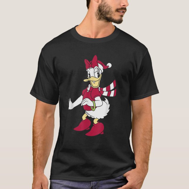 Disney Mickey And Friends Christmas Daisy Duck San T Shirt (Framsida)