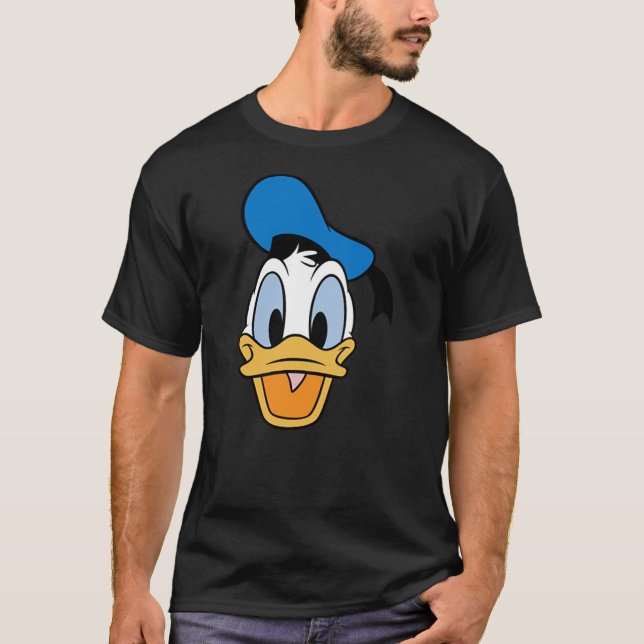 Disney Mickey And Friends Donald Duck Face Small P T Shirt (Framsida)