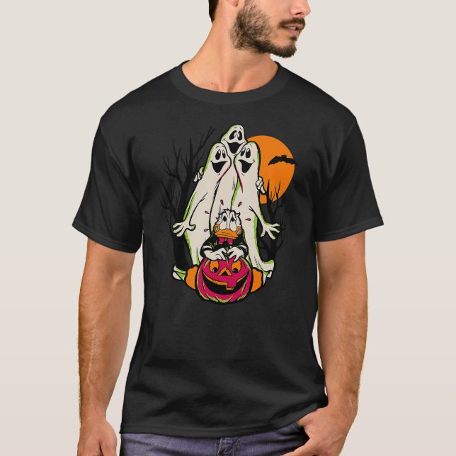 Disney Mickey And Friends Halloween Donald Duck &  T Shirt (Framsida)