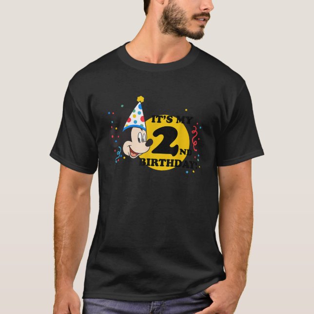 Disney Mickey Mouse 2:a födelsedagen T Shirt (Framsida)