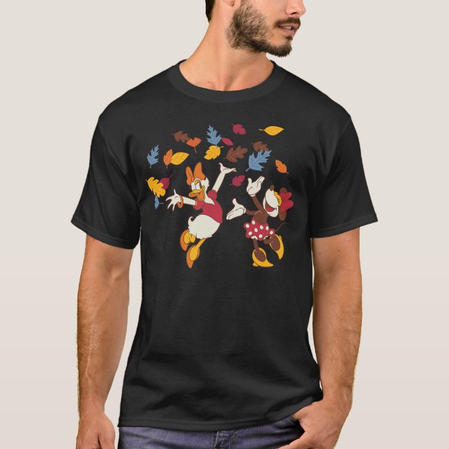 Disney Minnie Mouse and Daisy Duck Thanksgiving Fu T Shirt (Framsida)
