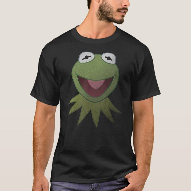 Disney Muppets Kermit the Frog Face T Shirt (Framsida)