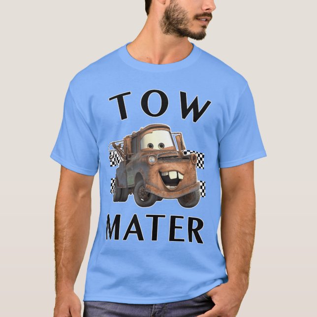 Disney Piar Carsow Mater Finish funny T Shirt (Framsida)