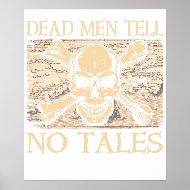 Disney Pirates Skull Logo Premium T-Shirt Poster (Framsidan)