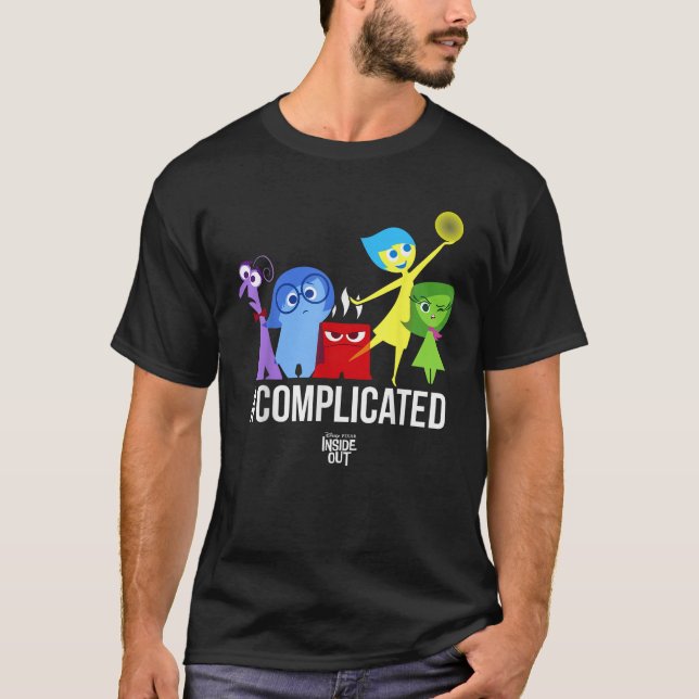 Disney Pixar Inside Out Complicated Emotions Group T Shirt (Framsida)