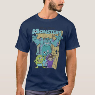 Disney Pixar Monsters Inc Mike Sully Boo Group Pos T Shirt