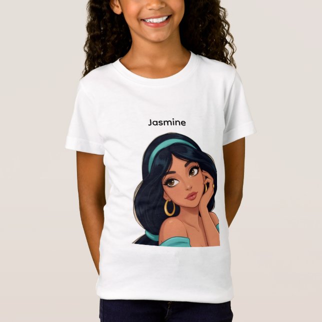 Disney Prinsessa Jasmine Barn Grafik T-Shirt (Framsida)