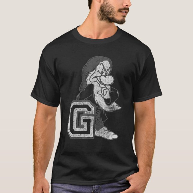 Disney Snövit Och De Sju Dvärgarna Grumpy  T Shirt (Framsida)