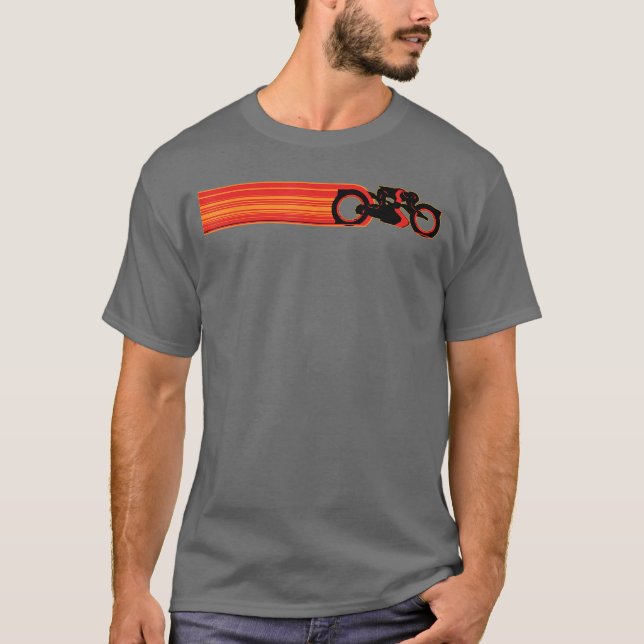 Disney TRON Ares Lightcycle Race Light Streak T Shirt (Framsida)