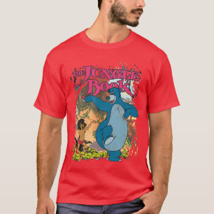 Disneyhe Djungelboken Mowgli Baloo Dansande Vänner T Shirt
