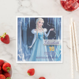 Disney's Frozen Elsa Birthday personalize name Pappersservett