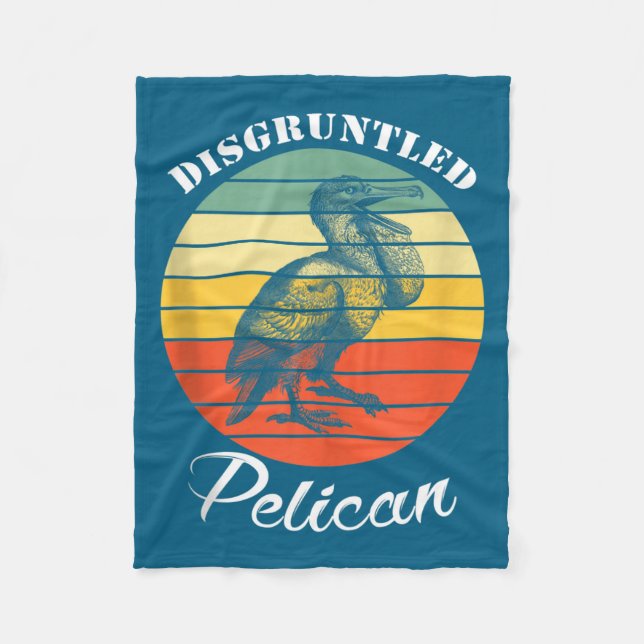 Disntled Pelican Funny Quote Tank Top  Fleecefilt (Framsidan)