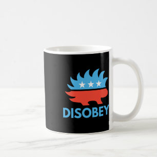 Disobey Libertarian Porcupine ResistTyranny Gift Kaffemugg