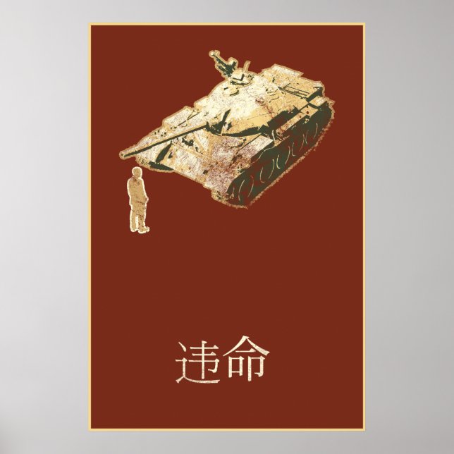 DISOBEY Tank Man Poster (Framsidan)